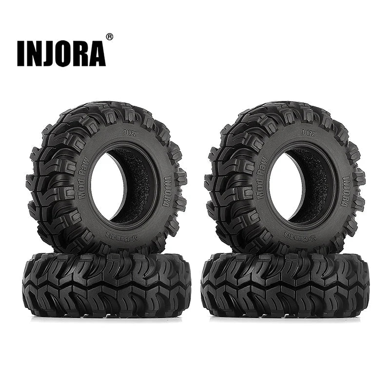 INJORA 1.0" 52mm Mud Paw M/T Tires T1022
