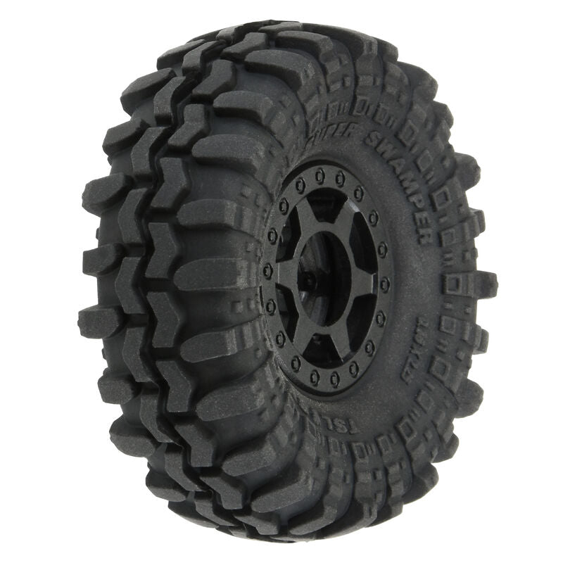Proline Interco Super Swamper 1.0" Tires Mounted Black Holcomb (4)