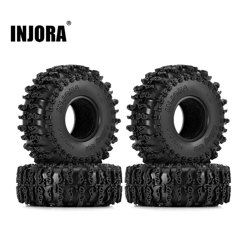 INJORA 1.0" 64*24mm Cling On Tires T1020