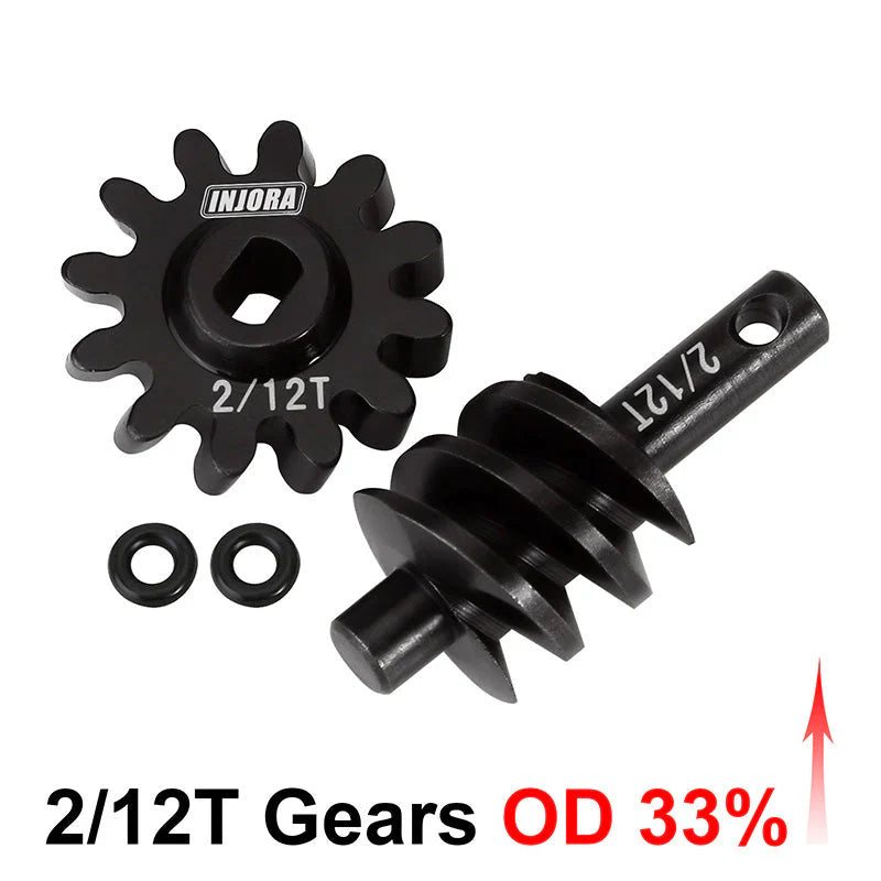 INJORA Overdrive Gears 12/2 Tooth 33%