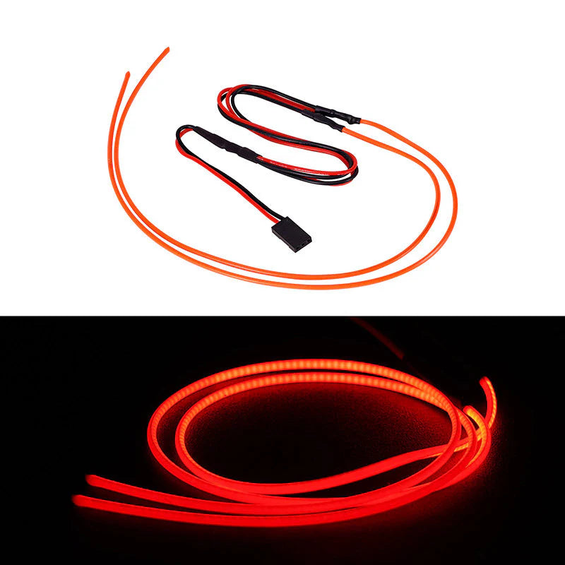 INJORA Flexible Cuttable LED Strip Lights Red