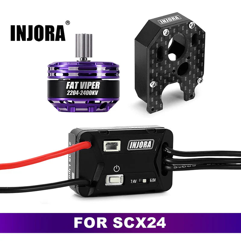 INJORA Fat Viper 2204 Brushless Outrunner Motor with Mount