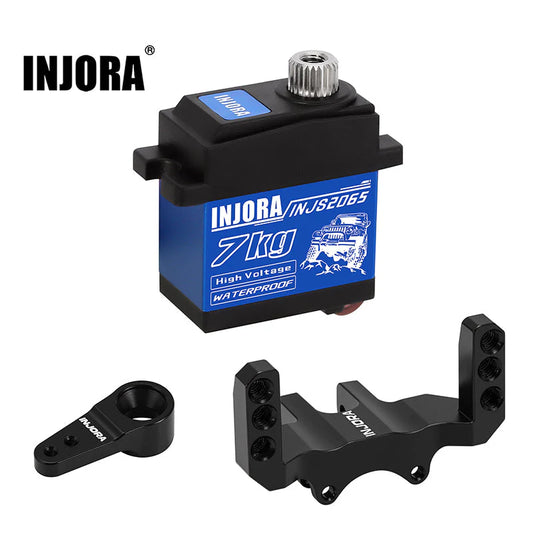 INJORA 7KG Waterproof 2065 Servo Mount & Arm SCX24