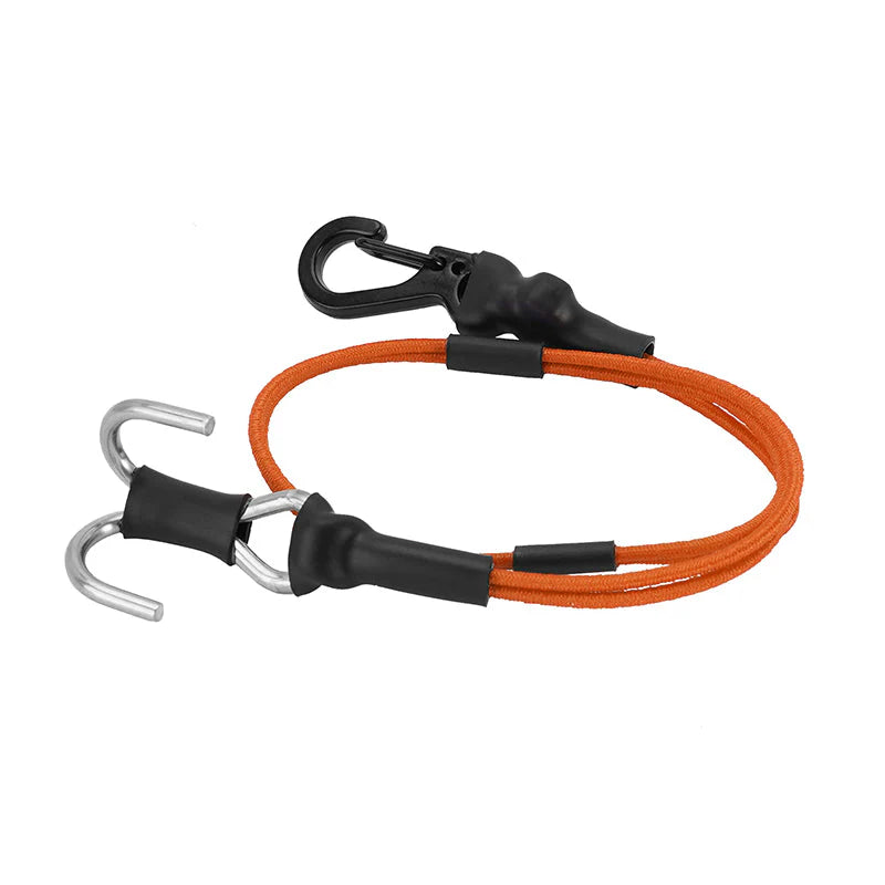 INJORA 270mm Elastic Strap Rescue Rope with Hooks Orange