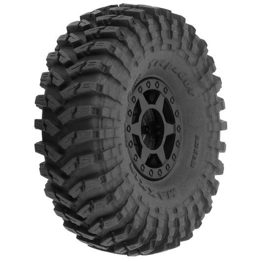 Proline Maxxis Trepador 1.0" Tires Mounted Black Holcomb (4)