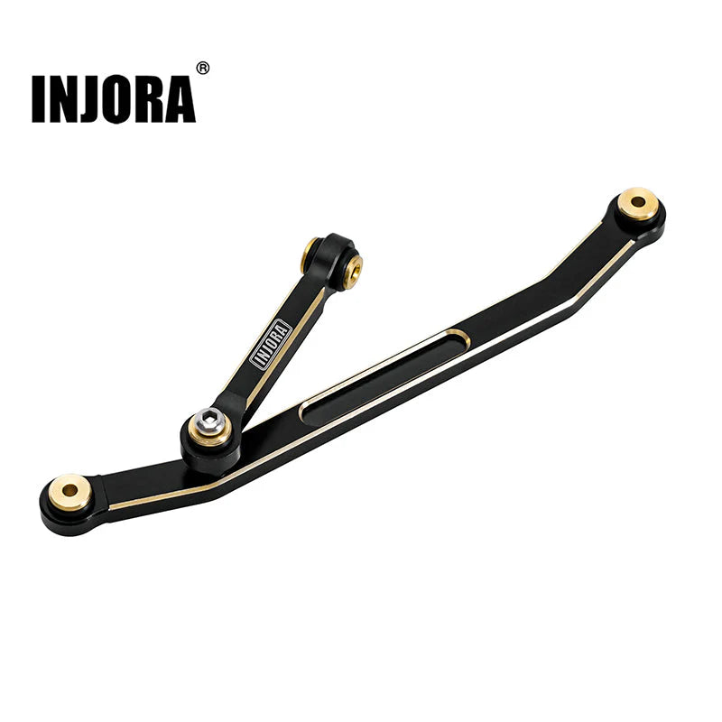 INJORA Black Coating Brass Steering Links