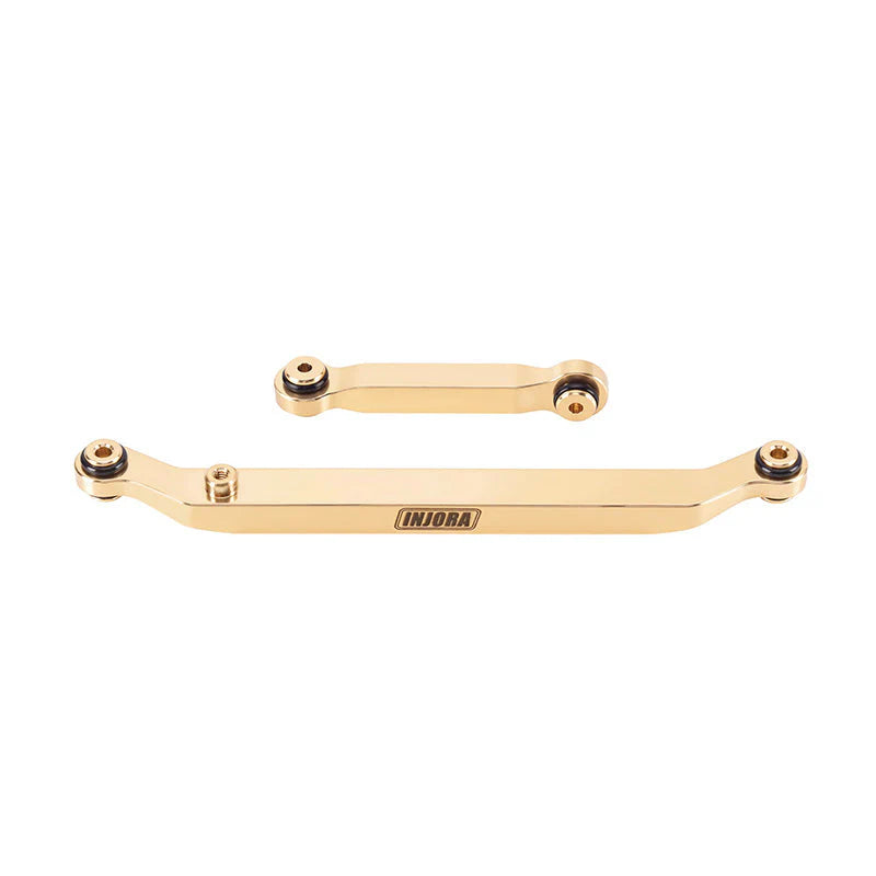 INJORA 14g Heavy Brass Steering Links Gold