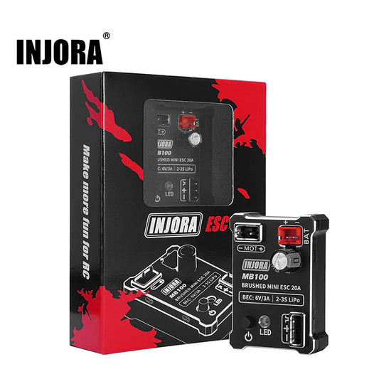 INJORA MB100-R80 Brushed Mini ESC 20A