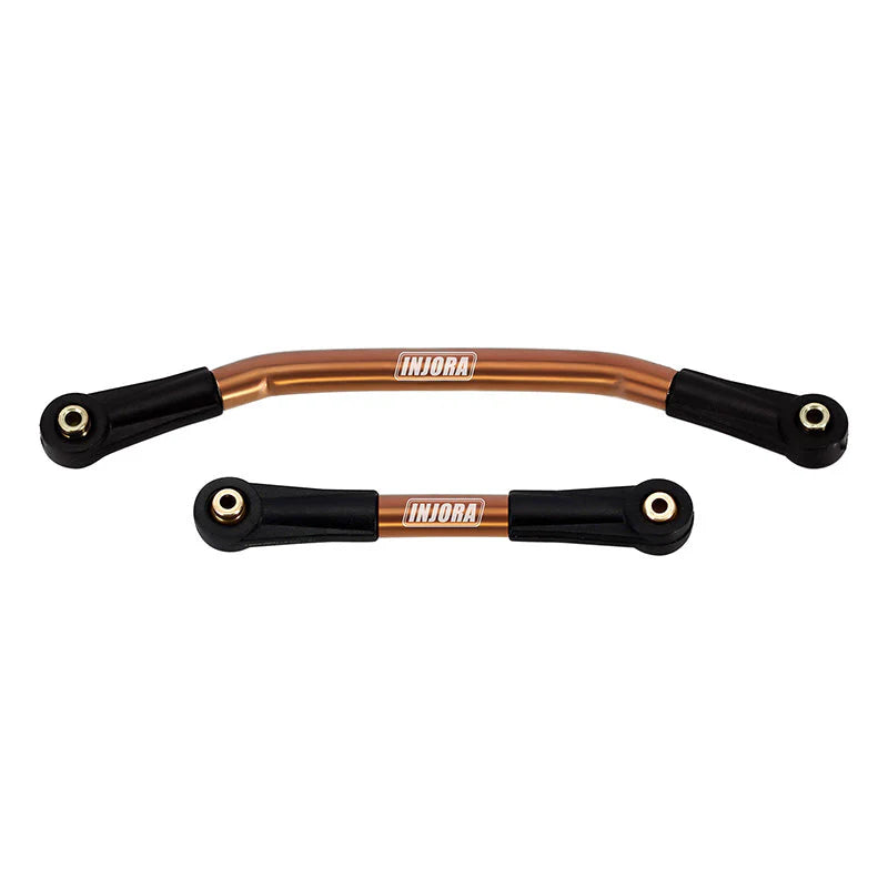 INJORA Stainless Steel Steering Link with Plastic Rod Ends Bronze