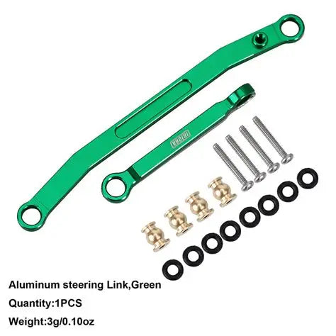 INJORA CNC Aluminum Steering Links Green